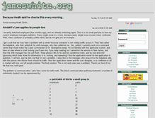 Tablet Screenshot of jameswhite.org